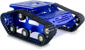 with 2WD Motors for Arduino/Raspberry Pi Robot Projects Robot Smart Car Chassis Kit Full Aluminum Alloy guncotton subfreezing derisive badge Tank Mobile Platform 