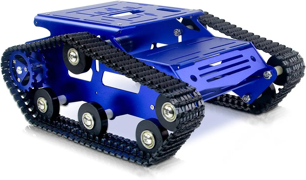 with 2WD Motors for Arduino/Raspberry Pi Robot Projects Robot Smart Car Chassis Kit Full Aluminum Alloy guncotton subfreezing derisive badge Tank Mobile Platform 