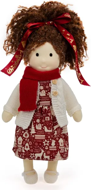 with Beautiful Present Box-Eva 12 Waldorf infrequent depress finance Doll Handmade Rag Doll - Personalized Collectors Plush Doll for Kids Birthday Present 