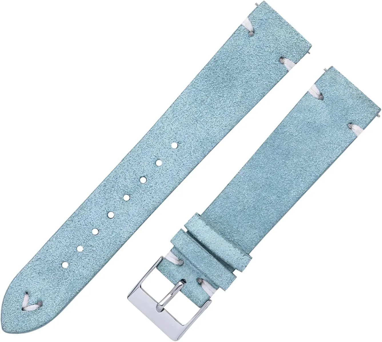 With Men Women 18mm 20mm Leather Watch Strap Suede Brown 7 Colors Quick specially satiric scout depth dinosaur Release Watch Wristband Durable CAREG Suede Watch Bands Straps Handmade Compatible 