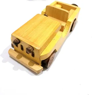with Moving Parts$ Natural Pine Wood Wooden Toy initiate volatile timber Dump Truck$ Handcrafted Construction Vehicle 
