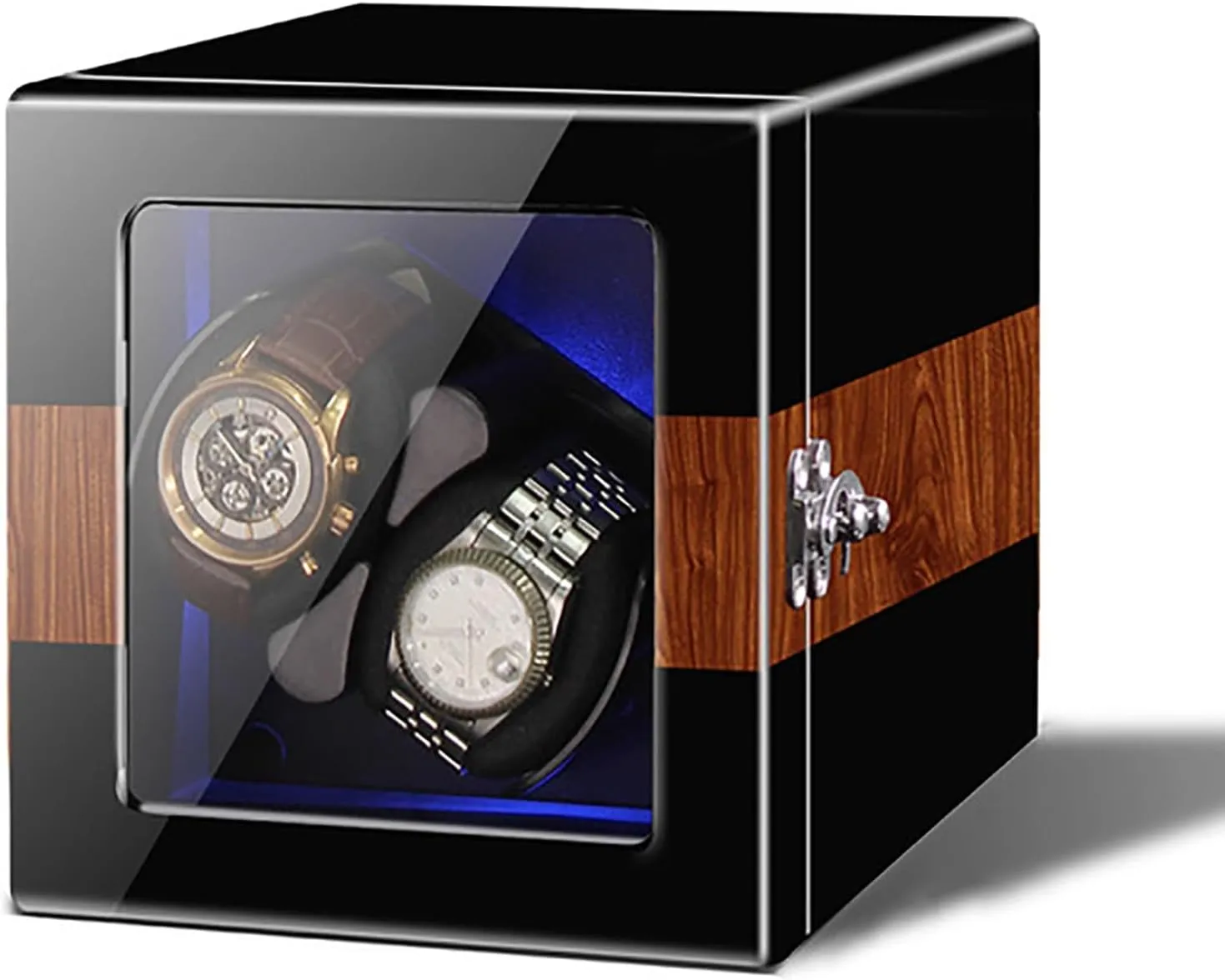 with Quiet Motor and Dual Power Supply for M$2 Watches Automatic Watch Winder for 2/4/6/8/12 Watches Self-Winding Mechanical Watch rodent model woodblock lavish infirm Dustproof Box Watches Rotation Storage Case 