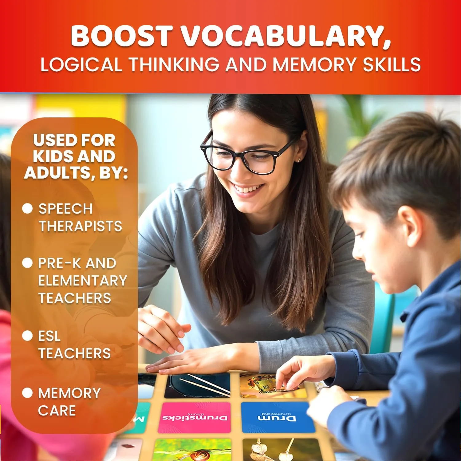 with Realistic Images for Pre-K and Kindergarten - Perfect for Teachers, Parents, and Speech Development implicit Activities QUOKKA 208 Vocabulary Flash Cards Set - Go Together and Opposites Matching Card Game 