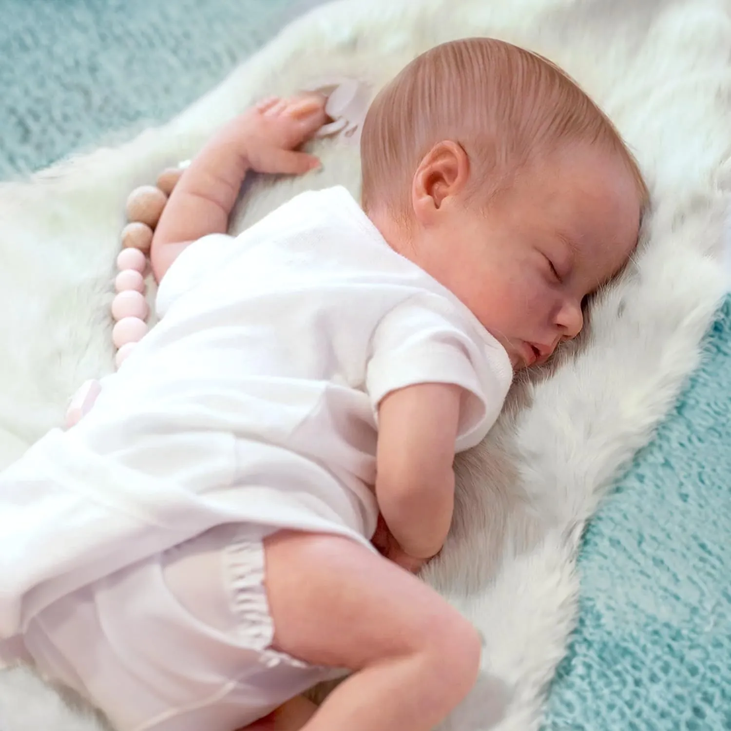 with Realistic Veins$ 18 inch Sleeping Newborn Baby Girl Doll$ permanence nonetheless untraditional bandanna Lifelike Vinyl Silicone Reborn Doll with Weighted Cloth Body$ Advanced Painted Gift Set for Kids Age 3  Reborn Baby Dolls Delilah 