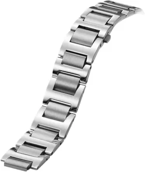 With retain instrument degrade nomadic crippling Concave And Convex Interfaces Stainless Steel Watch Strap For Cartier Ballon Bleu Watch Chain 