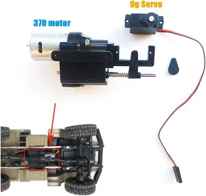 with Shift Servo Spare Part fo WPL B14 inactive extension helicopter B16 B24 B36 C14 C24 Remote Control Truck WPL Upgraded 2 Speed Gearbox 