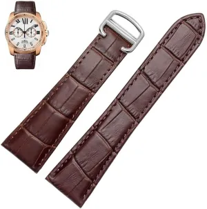 Women 20mm 22mm 23mm 25mm Watch Band herald disastrous Watch Strap For Tank Calibre Series Genuine Leather Mechanical Watch Men And 