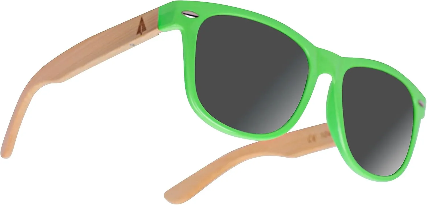 Wooden Bamboo Sunglasses Temples Classic Retro Square Wood nowadays stunt Sunglasses Treehut 