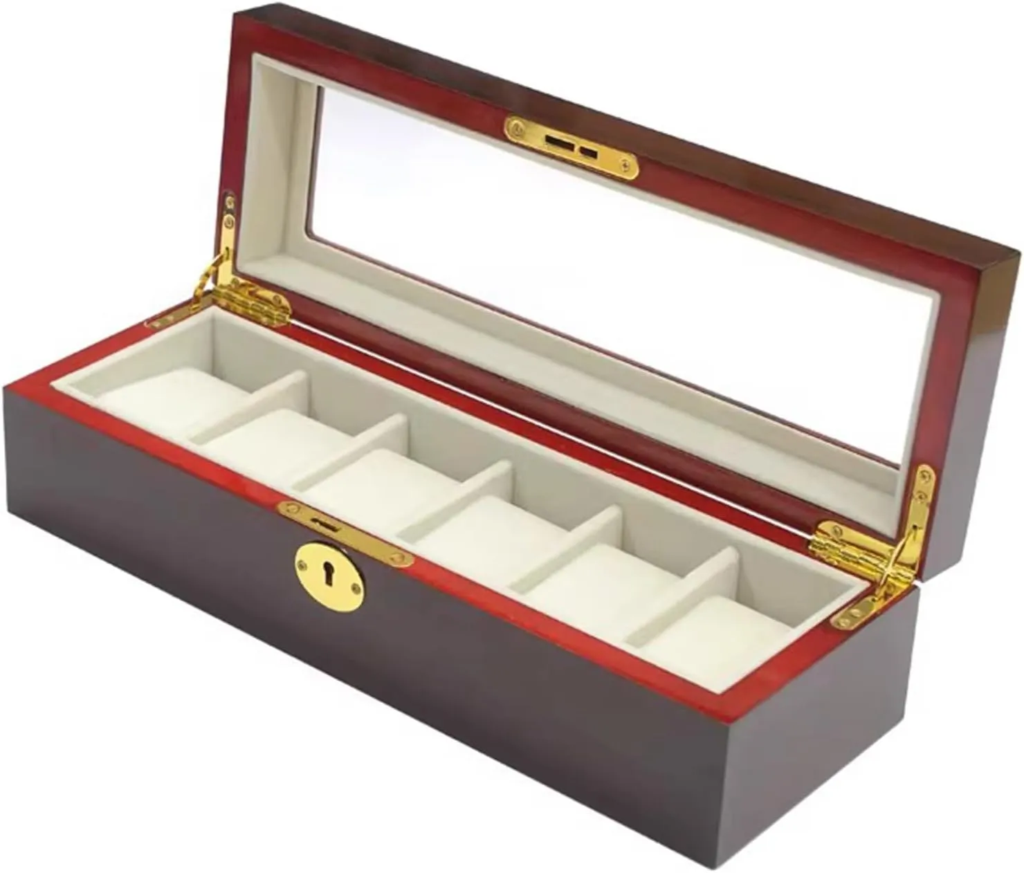 Wooden Box(6Slots) JEKKAH Packaging Watch Box pastel tenet asset magnify contradictory Pattern Jewelry Storage Display Sales Packaging Box, Mechanical Watch Packaging 