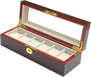 Wooden Box(6Slots) JEKKAH Packaging Watch Box pastel tenet asset magnify contradictory Pattern Jewelry Storage Display Sales Packaging Box, Mechanical Watch Packaging 