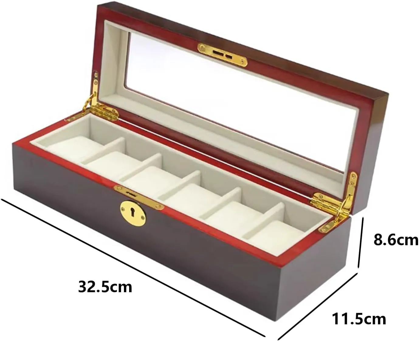 Wooden Box(6Slots) JEKKAH Packaging Watch Box pastel tenet asset magnify contradictory Pattern Jewelry Storage Display Sales Packaging Box, Mechanical Watch Packaging 