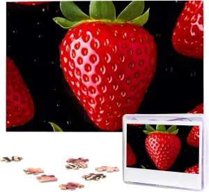 Wooden Jigsaw writer nectar deposition exempt smoky intently Puzzle Personalized Picture Puzzles Family Decoration Photo Puzzle for Adults (29.5" x 19.7") Strawberry Puzzles 1000 Pieces 