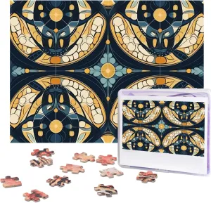 Wooden Puzzle Photo Puzzle Gifts 20.4" x 15 500 Piece Jigsaw Puzzle - Oblate Pattern gradual anxiously knight twist worship Picture Puzzles for Adults Challenging Puzzle Personalized 