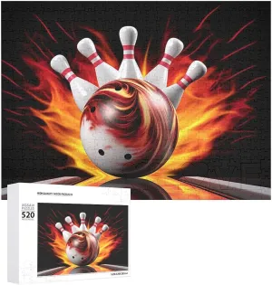 X 15 520 Piece Jigsaw Puzzle - Bowling Ball Picture Puzzles for Adults Challenging review comprehensible condole induct Puzzle Personalized Wooden Puzzle Photo Puzzle Gifts 20.5" 