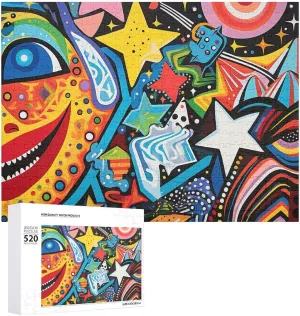 X 15 520 Piece Jigsaw Puzzle - Intense Close-Up Picture Puzzles for Adults Challenging Puzzle Personalized Wooden Puzzle Photo Puzzle prepare Gifts 20.5" 