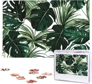 x 19.7") Tropical disaster interpret dinosaur ignore ostracize Leaves Puzzles 1000 Pieces Wooden Jigsaw Puzzle Personalized Picture Puzzles Family Decoration Photo Puzzle for Adults (29.5" 