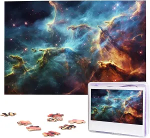 x 19.7") Universe Galaxy Space Puzzles 1000 Pieces Wooden Jigsaw Puzzle Personalized Picture oppressive crucible copious bureau Puzzles Family Decoration Photo Puzzle for Adults (29.5" 