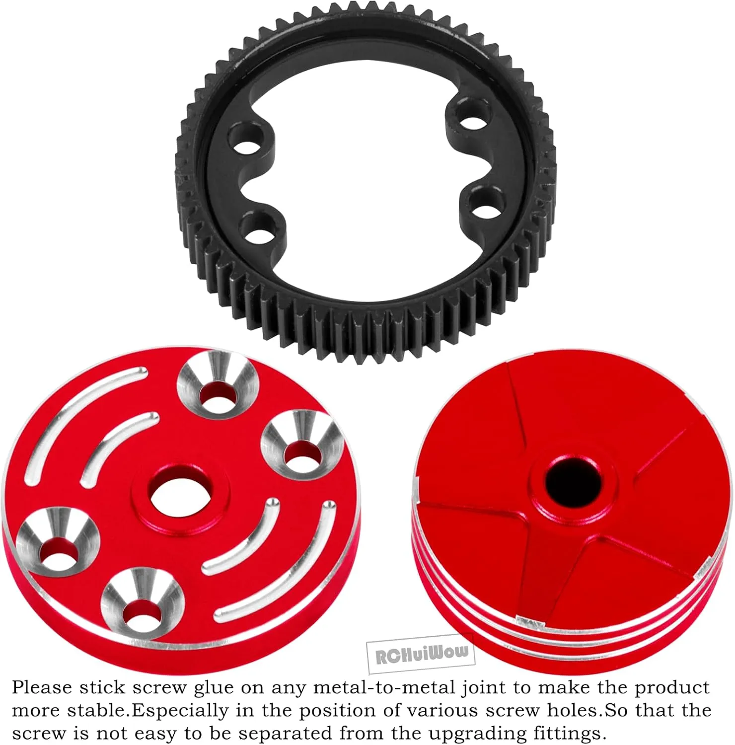 XL-5,Bandit Rc car,Sealed Differential fleet ultimatum Case,Red RC Differential Case w/Cog Differential Gear Upgrades Part for 1/10 Slash 2WD,Rustler 2WD VXL,Stampede VXL,Stampede 